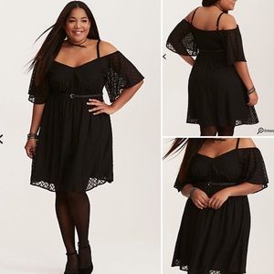 Textured Off Shoulder Dress